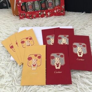 Cartier Red and Gold Envelopes Set (Free Mystery Clothes)